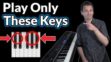 Playing only black keys can