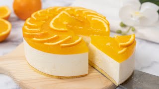 Orange Cheesecake!! Light & Refreshing | 香橙乳酪蛋糕 清爽香甜