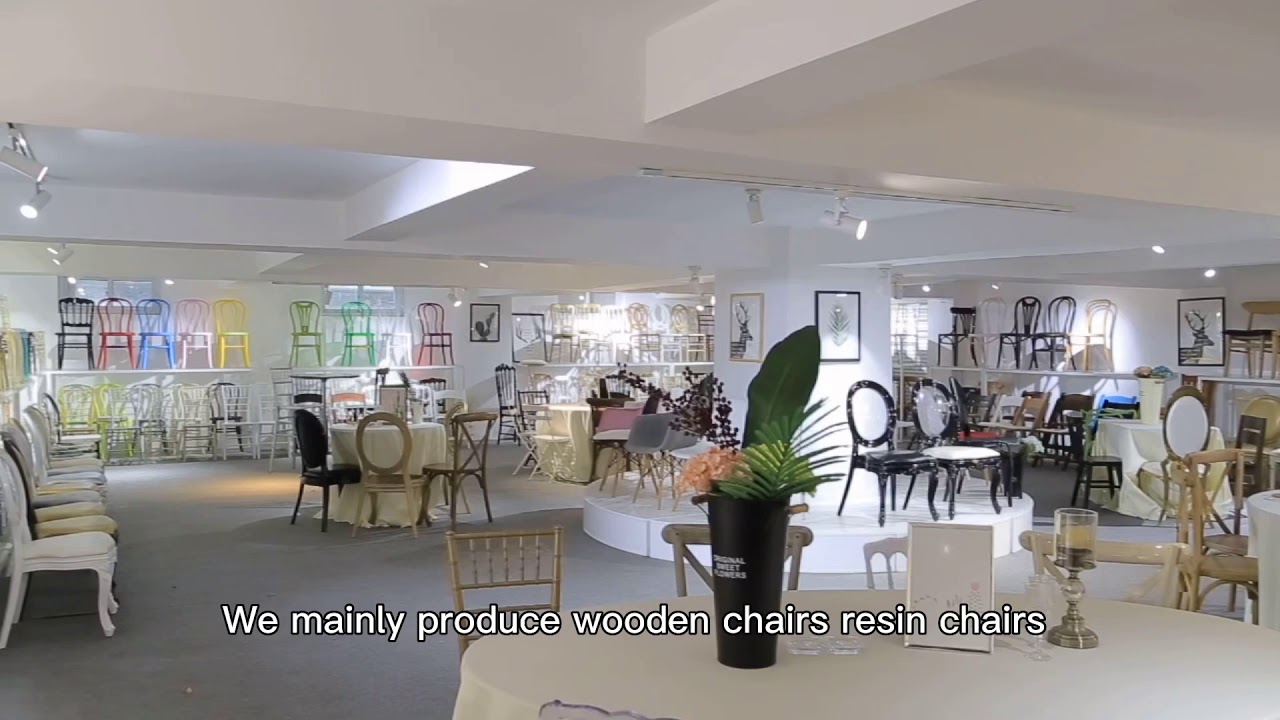 Ghost chair. Chiavari chair. Tiffany chair. Folding chair. Banquet tables. Thonet chair