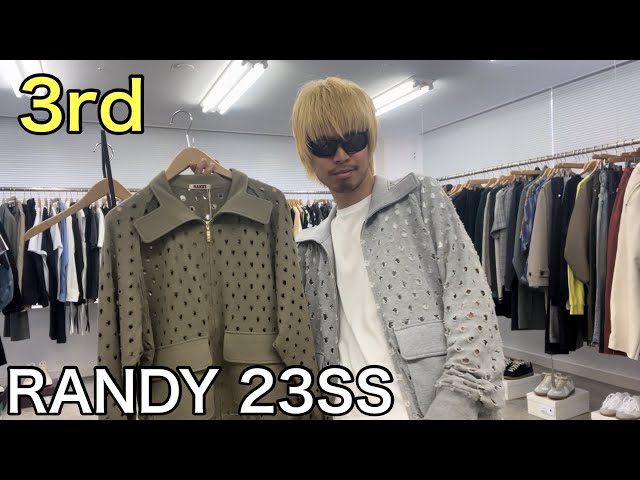 最速】RANDY 23SS 3rd！スウェットブルゾン！あなぼこ加工がインパクト ...