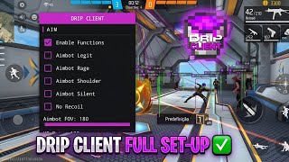 Drip Client ApkMod Set-Up Bangla || Google ID Login ✅ || OB53 Update Panel 🔥 #dripclient #freefire
