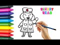 Cómo dibujar una Enfermera 👩 ⚕️️ 💓 paso a paso   Dibujo de Enfermera how Draw a nurse step by step