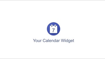 Your Calendar Widget