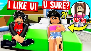 my stepbro tried to kiss me in ROBLOX BROOKHAVEN RP! screenshot 4