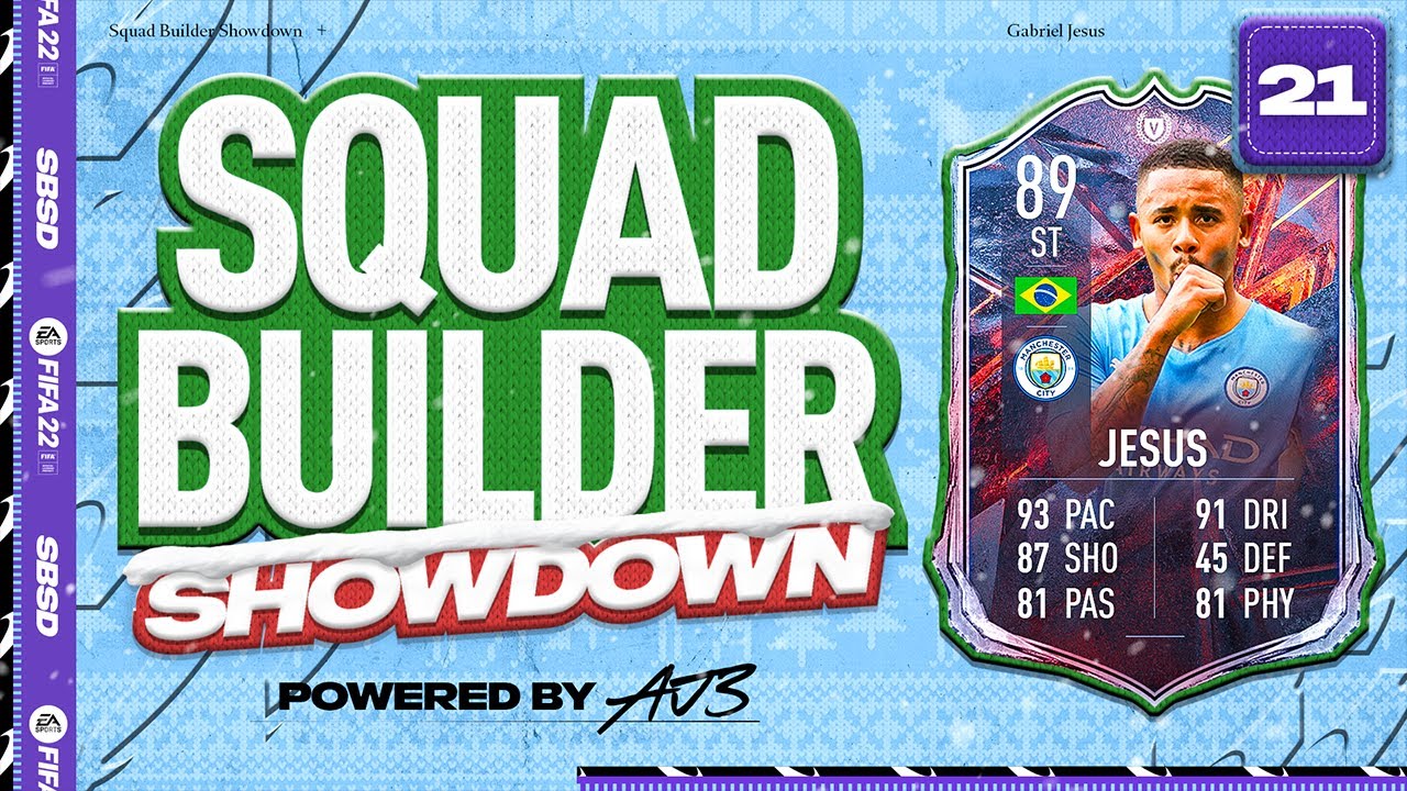 Fifa 22 Squad Builder Showdown Advent Calendar!!! FIRE GABRIEL JESUS!!! Day 21 vs AA9Skillz
