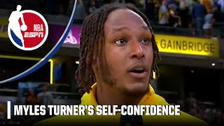 Myles Turner says self-confidence helped him drain 7️⃣ 3s in the Pacers' Game 4 win | NBA on ESPN
