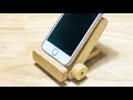 각도조절과 휴대가 용이한 핸드폰 거치대 만들기 Create a Angle Adjustable Phone Holder 목공DIY