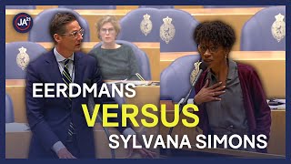 Joost Eerdmans (JA21) is de eeuwige racismekaart van Sylvana Simons zat