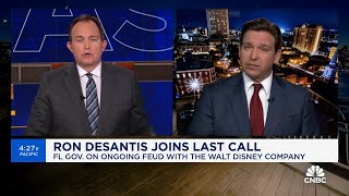 Florida Gov. Ron DeSantis talks ongoing feud with the Walt Disney Company