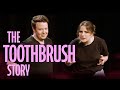 The Toothbrush On the Bathroom Floor Story | Dropout Presents: Bigger! With Brennan & Izzy