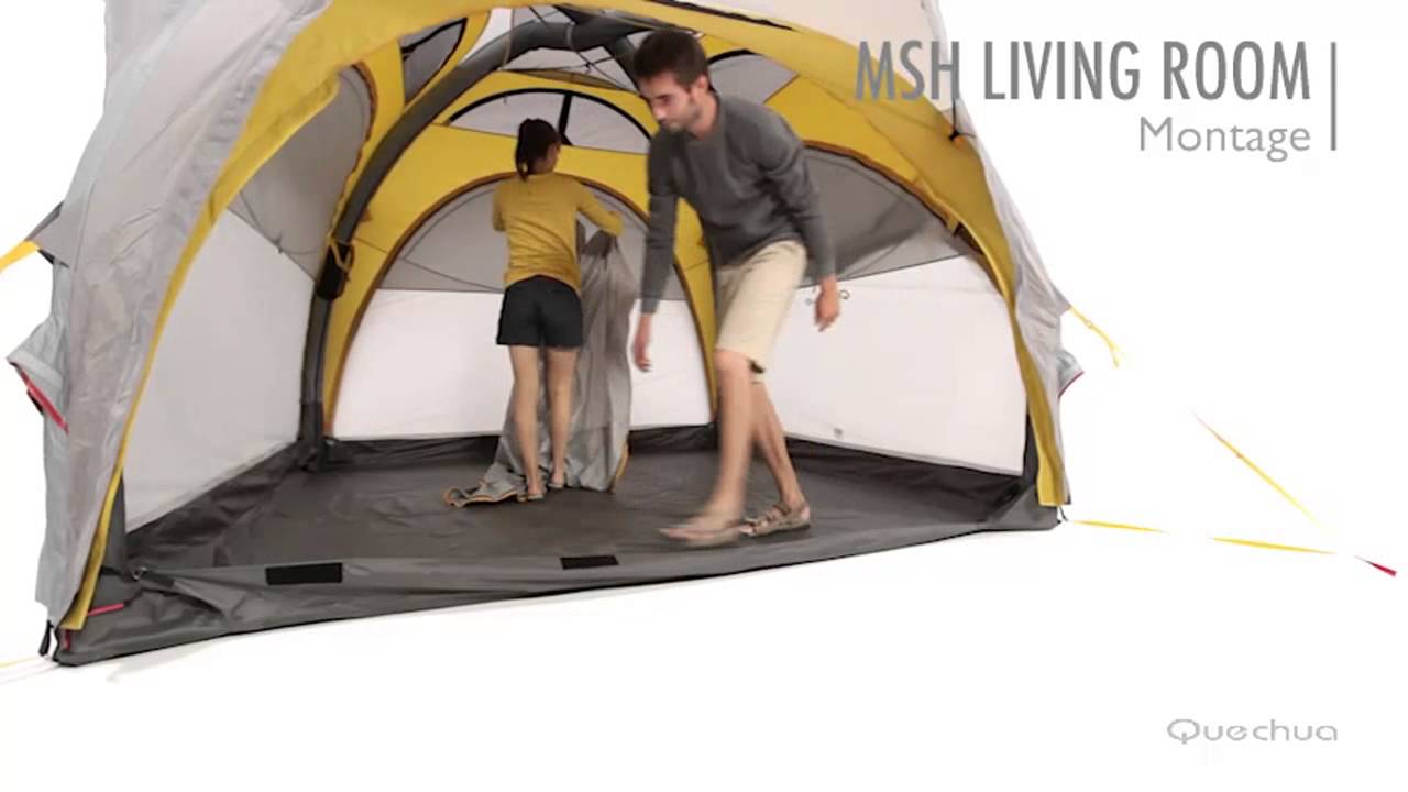 quechua msh living room inflatable tent