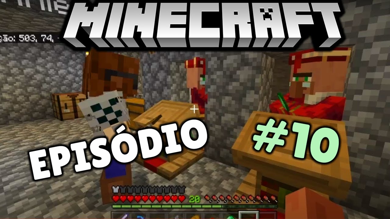 MINECRAFT - #10 FIZEMOS UMA FARM DE ESMERALDAS!!!!!