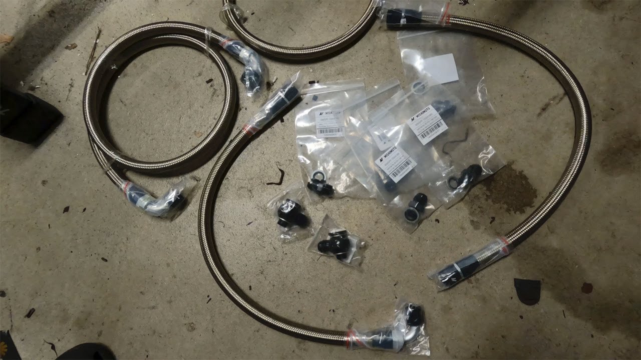 Installing Mishimoto Oil Cooler Lines on the RX8 YouTube
