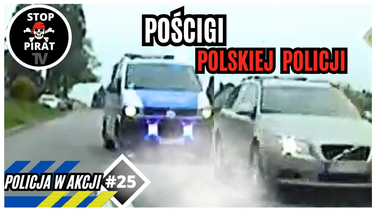 POLICJA W AKCJI #25 - Pościgi Polskiej Policji, pirat w Volvo, spłoszone konie, schwytanie złodzieja