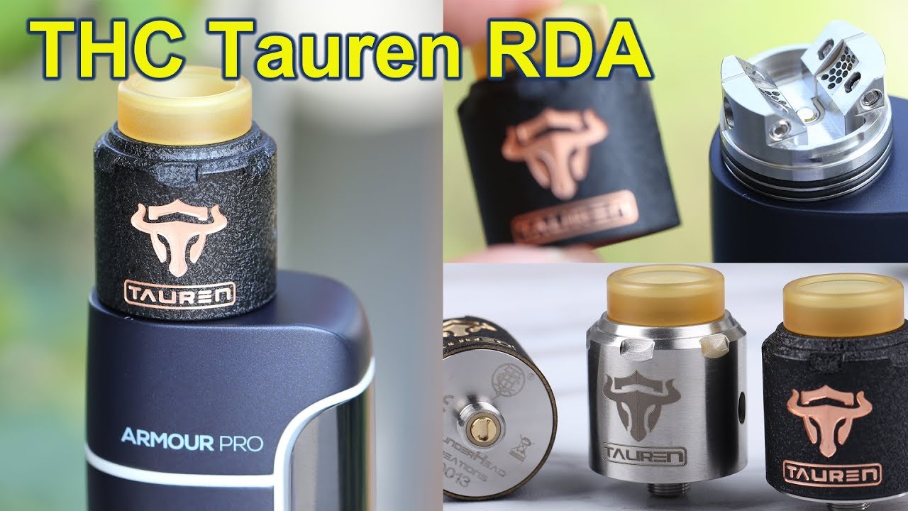 Best Postless RDA? | THC Tauren 24mm RDA | SHIELD CIG Preloaded Cotton ...