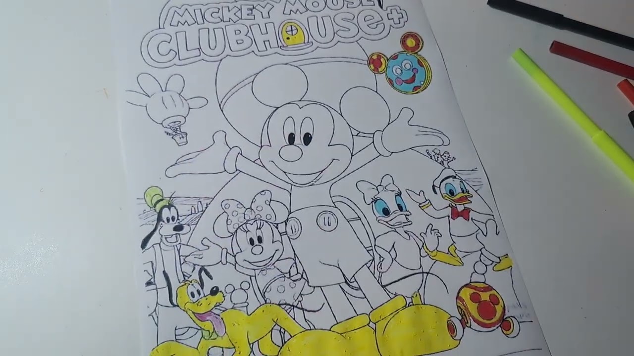 Disney mickey mouse clubhouse+ new 2026 coloring pages