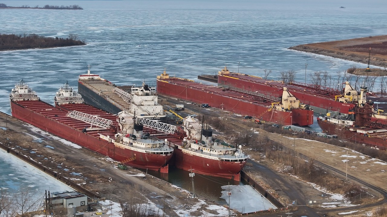 50 Ships, Boats & Barges: The Frozen Freighters of Winter Layup 2026