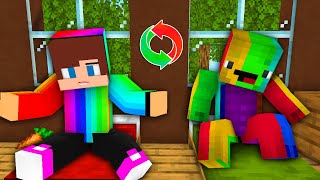 JJ and Mikey Multi Color Swap Exchange - Maizen Minecraft Animation