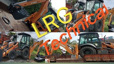 New 770 ex plus  Unload from the Trailer //  New model of mache  ///  Ashok Laylend  engine ka sath