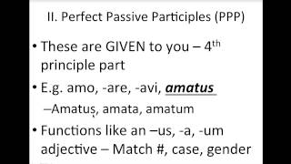 Perfect Passive Participles