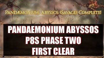 FFXIV Pandaemonium Abyssos Savage - Hephaistos II (P8S) Phase Two First Clear - DRK PoV
