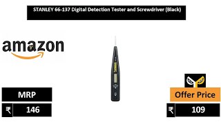 STANLEY 66 137 Digital Detection Tester and Screwdriver Black