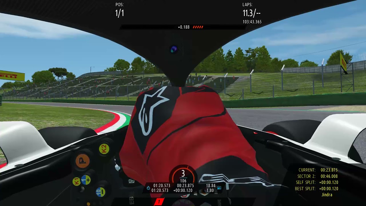 Romain Grosjean - Imola (driver eye) - F1 2020 - rFactor 2