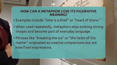 How Can A Metaphor Lose Its Figurative Meaning? - The Prose Path