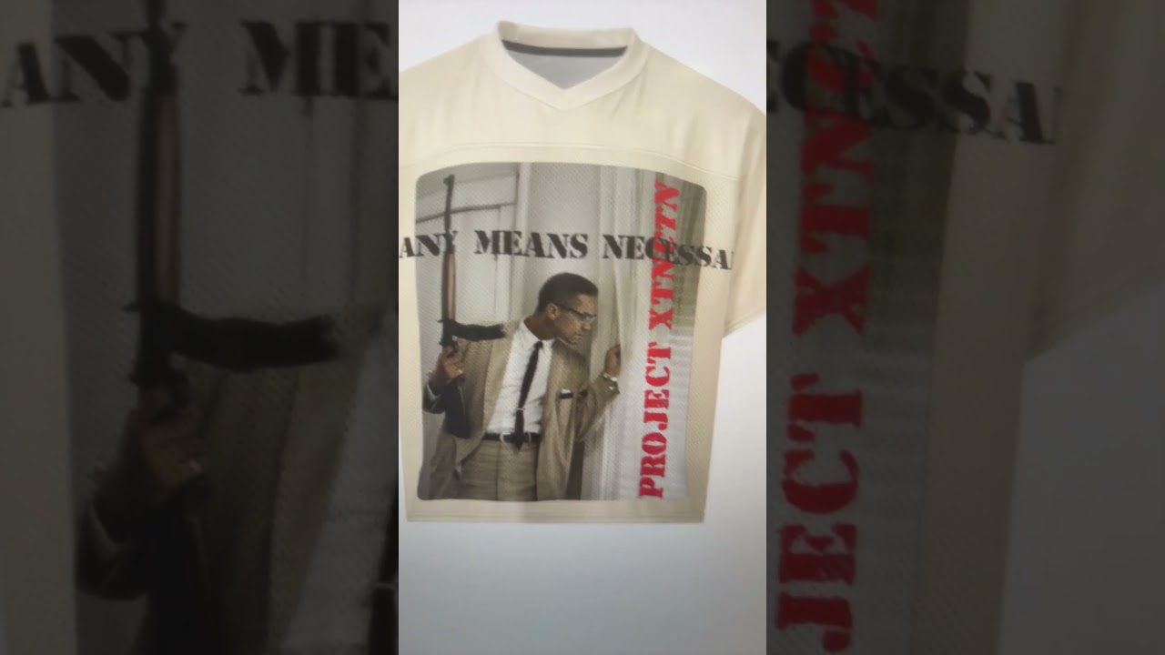 Malcolm X “By Any Means Necessary” Jersey Black History Month