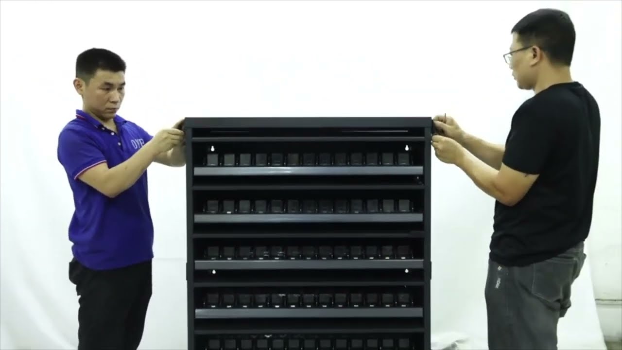 How to Assemble 7 Tray Modular Cigarette Cabinet with Base