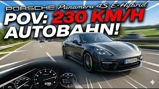 Porsche Panamera 4S E-Hybrid CINEMATIC SHOTS & POV DRIVE - German Autobahn