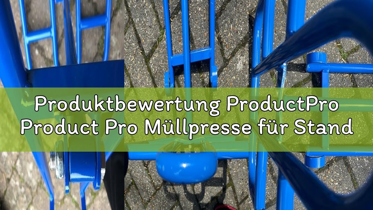 Produktbewertung ProductPro Product Pro Müllpresse für Standard-Mülltonnen, Haushalt, Garten, Recycl