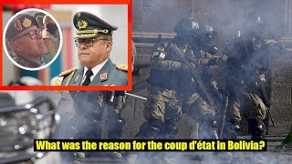 What was the reason for the coup d'état in Bolivia?