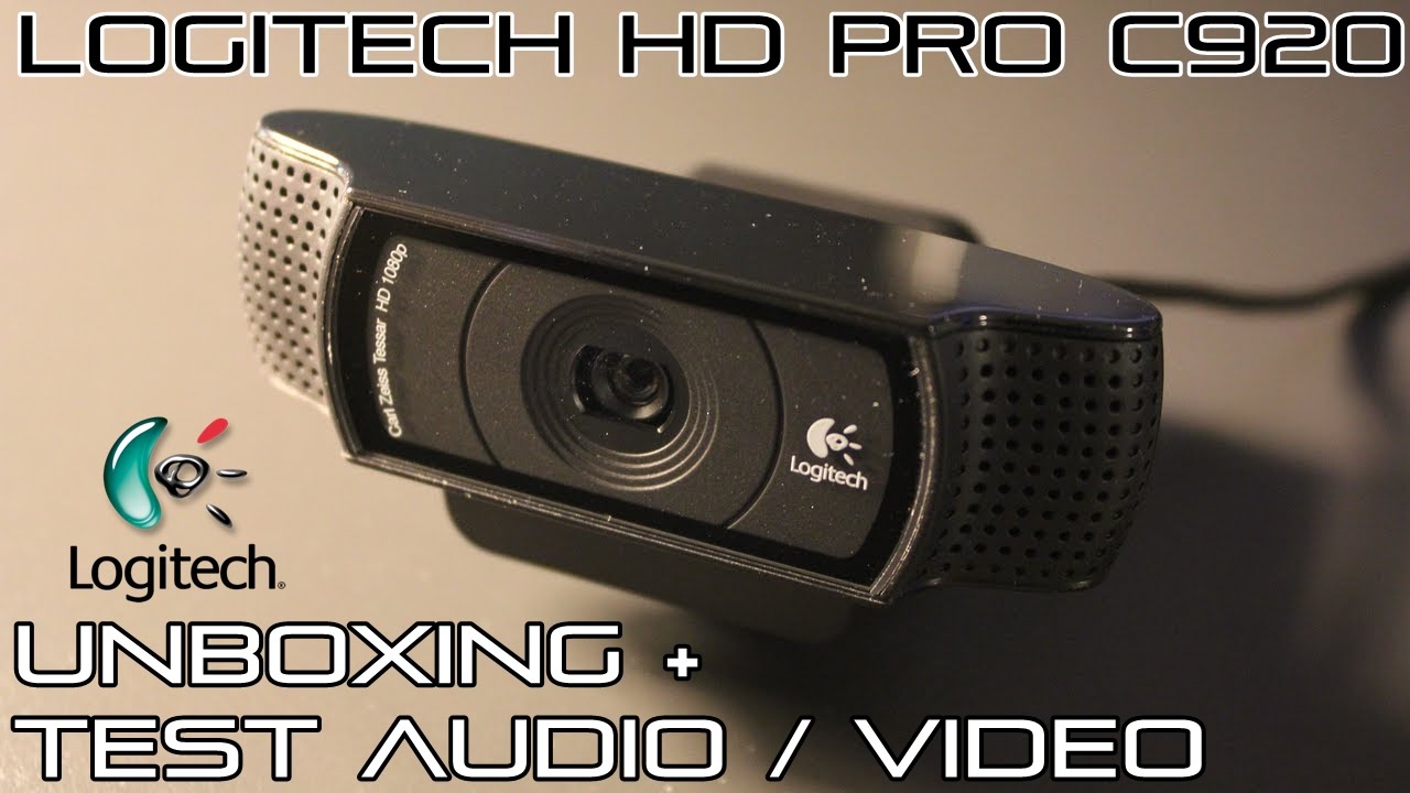 Unboxing - Logitech HD Pro Webcam c920 + Test Audio/Video Full HD [ITA ...