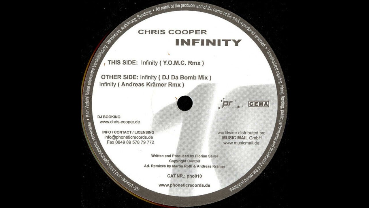 Chris Cooper - Infinity (DJ Da Bomb Mix) 2004
