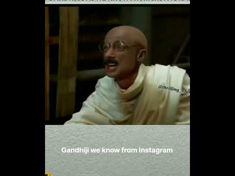 Gandhiji from Books vs Gandhiji from Instagram #fearless #shorts #viral #shortvideo