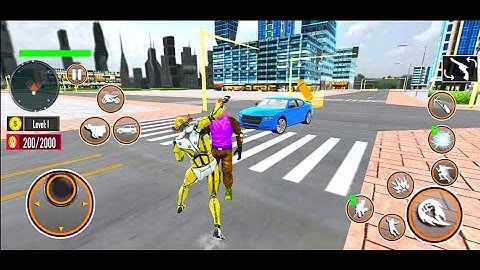 Speed Robot Game 2021 - Miami Crime City Battle - Android Gameplay