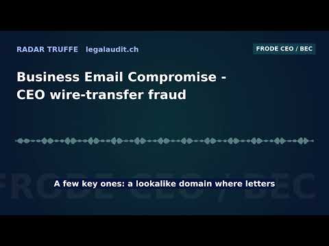 Business Email Compromise — CEO wire-transfer fraud