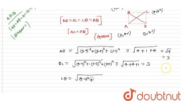 Show that the coplanar points `(0,4,1),(2,3,-1),(4,5,0) and 92,6,2)` are the vertices of a square.