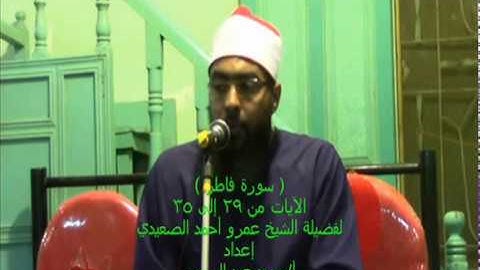 سورة فاطر الآيات من 29 إلى 35