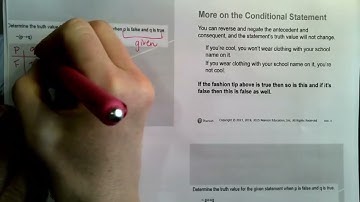 Math 1332 3.4 Truth Tables for Conditional and Biconditional