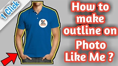 [One Click] How to make outline on Photo ? || On Android like Technical Guruji || hindi/Urdu
