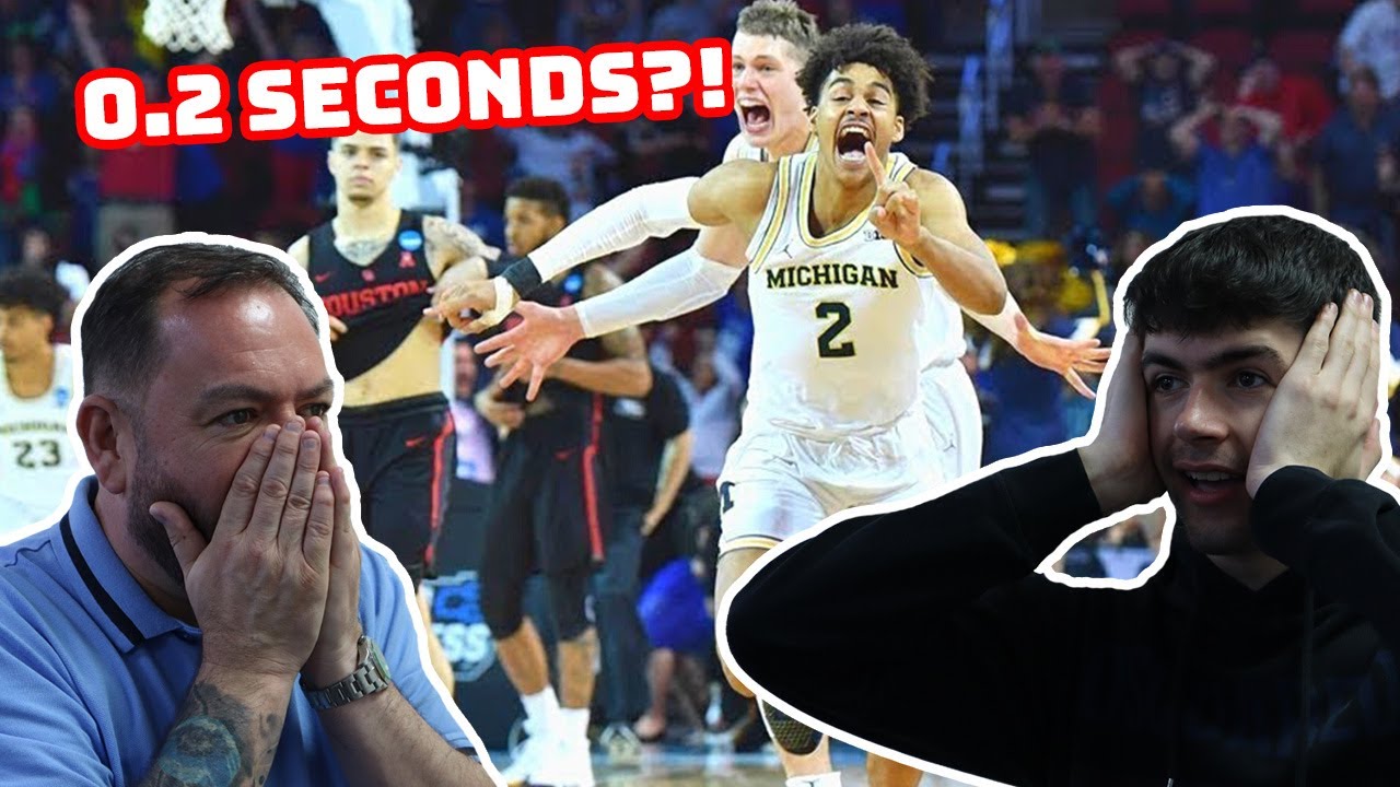 British Father and Son Reacts! College Basketball Buzzer Beaters That
