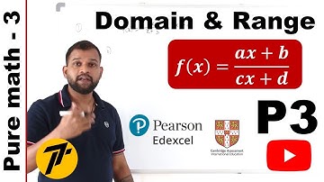 Finding the range of f(x)= ax+b/cx+d | Cambridge AS/A level | IAL Pearson Edexcel | Pure math3