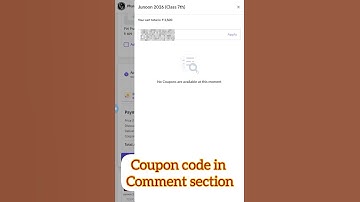 PW Junoon 2026 (Class 7th) Batch Coupon Code