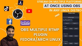 OBS Linux: How to Multistream to Twitch, YouTube, Facebook (Step-by-Step) #obs #obstips #multistream