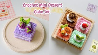 The Most Aesthetic Mini Dessert Cakes You'll Ever Crochet! 🍰✨ (Step-by-Step)