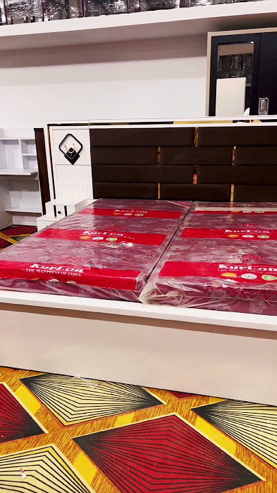 double bed ke design #bed #woodenbed #bedroomdecor #shorts