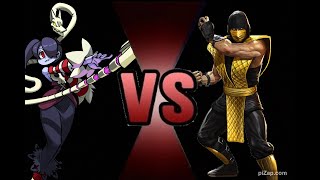Mugen - Squigly Vs Scorpion Skullgirls Vs Mortal Kombat
