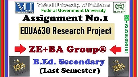EDUA630 Assignment 1 Solution Fall 2022 By ZE+BA Group || EDUA630 Assignment 1 Fall 2022